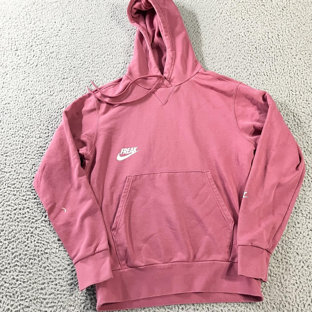 Nike‎ Freak Hoodie Mens Small Pink Pullover Basketball Giannis DQ5649-633